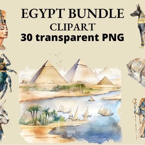 Egipto Clip Art Egipto Acuarela Clipart Pirámide Clipart Papiro Egiptología Revista Basura Clipart Collage PNG Clipart PNG transparente