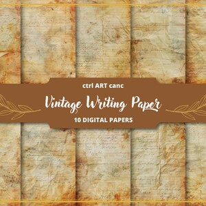 Carta da lettere vintage Carta grunge Posta vintage stampabile Ephemera Junk Journal Kit Scrapbook Kit Kit di decorazioni per diario in carta da lettere vintage