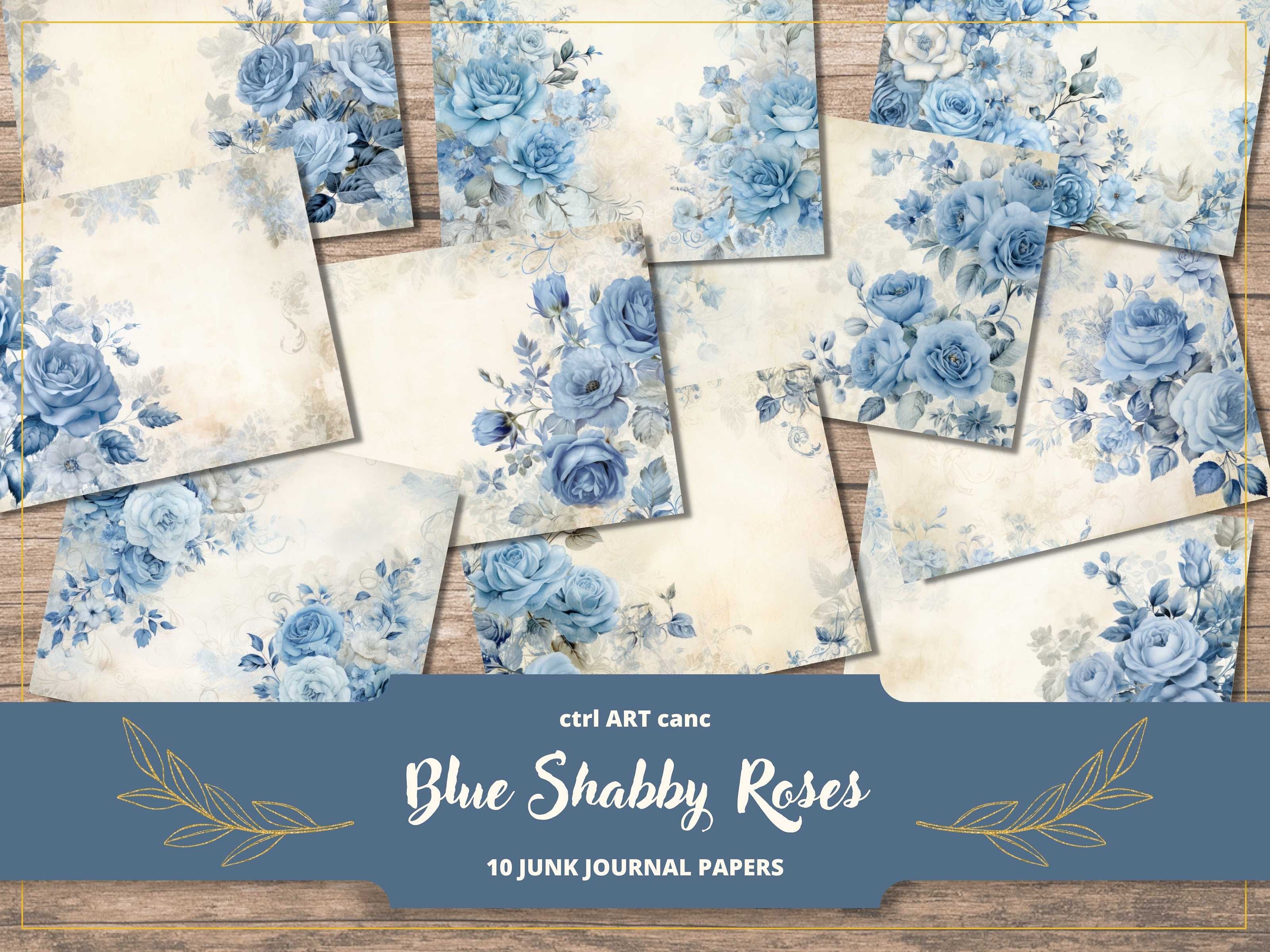 Blue rose journal - Etsy 日本