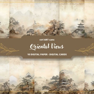 Japanische Wand Kunst Japanische druckbare Landschaft Zen Bild für Wand Japanische Dekoration Kunst Geschenk Japanische Wandkunst für Joga Dojo Kunst