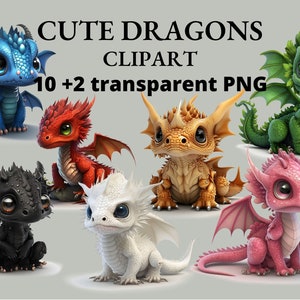 Baby-Drachen-ClipArt für Neugeborene, niedliche Drachen-Clipart, PNG, Drachenkunst, PNG-Kunst für Kinder, transparente PNG-Clipart, pingelige Schnitte für das Tagebuch