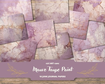 Kit de carnet de notes violet : papier de scrapbooking imprimable (téléchargement numérique)