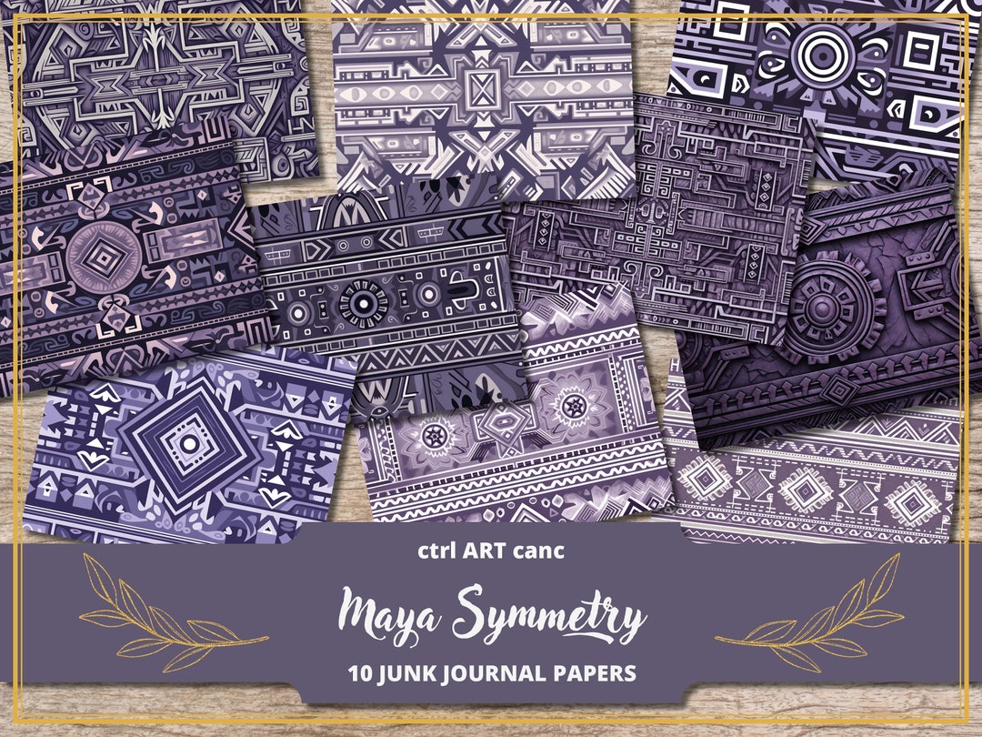 Aztect Paper Aztec Digital Paper Maya Journal Kit Inca Printable Paper Maya ...