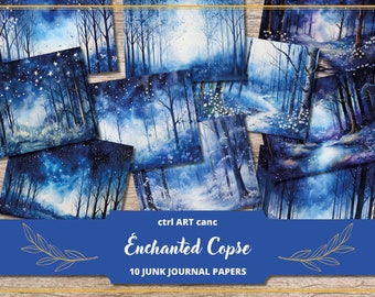 Magic Forest Junk Journal Kit: Fairy Scrapbook Printable (Digital Download)