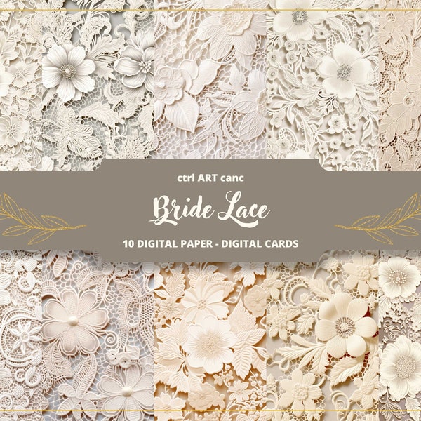 Lace Digital Paper Instant Download Paper for Scrapbook Junk Journal Printable Paper for Junk Journal Kit Vintage Lace Decoration Printable