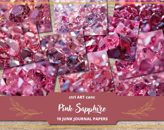 Pink Diamond Texture Papier: Scrapbook Kit zum ausdrucken (Digitaler Download)