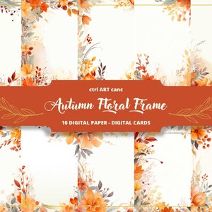 Autumn Journal Digital Paper, Junk Journal Paper, Scrapbooking Paper, Decorative Paper, Journaling Paper, Decoupage Paper, Crafting Paper