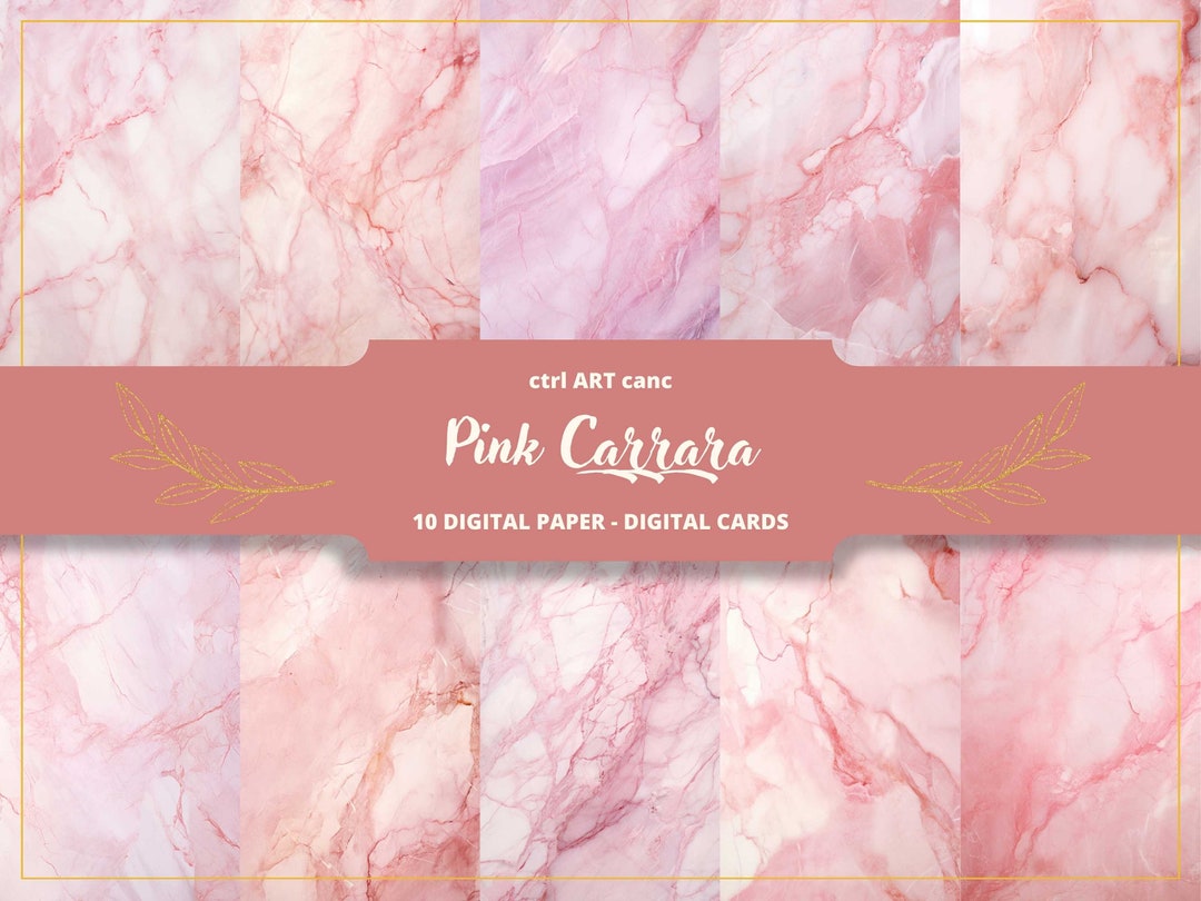 pink-marble-digital-paper-carrara-marble-printable-paper-for-junk
