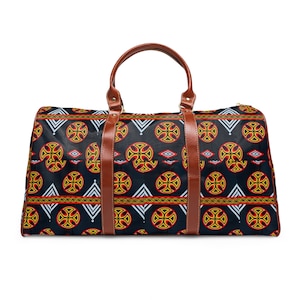 Afro print Toghu Waterproof Travel Bag