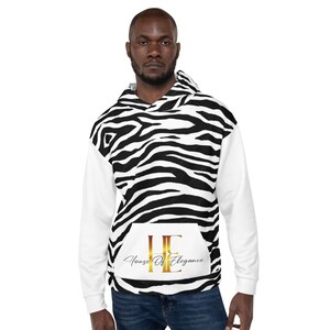 Unisex Hoodie Afro print Zebra