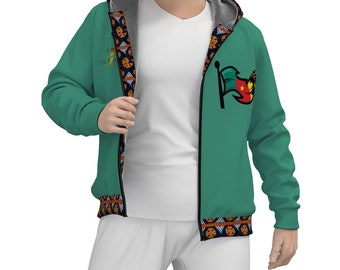 HE Cameroon Toghu Men's Zip Up Hoodie