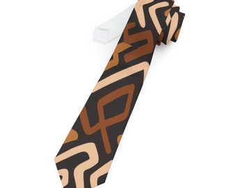 Afro print Bogolan Necktie