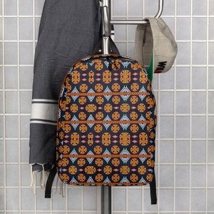 Minimalist Backpack Afro print Toghu