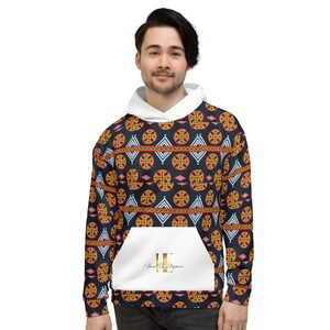 Unisex Hoodie Afro print Toghu