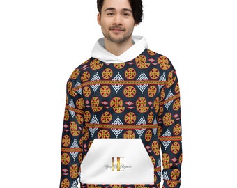 Unisex Hoodie Afro print Toghu
