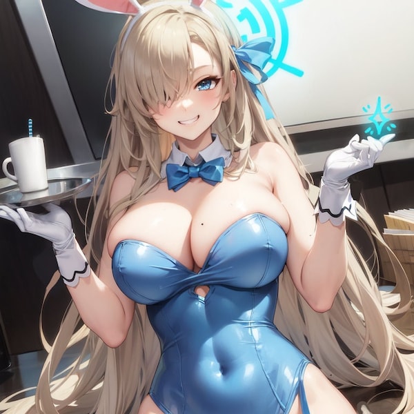 Waitress bunny - ichinose asuna bunny girl A5,A4,A3 prints