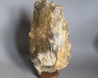 Large Lower Palaeolithic Acheulean Flint Handaxe / Biface. From Saint-Même-les-Carrières, Charente- France