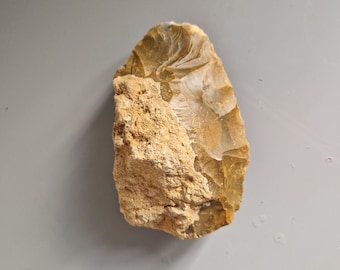 Large Lower Palaeolithic Acheulean Flint Handaxe. From St Meme, Charente- France