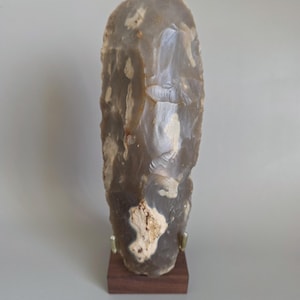 Museum Quality Large Neolithic Flaked Axe From Oise, Northern France "Flint"
