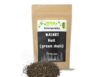 Mallo di noce naturale (verde), guscio di noce biologico per usi artigianali ed erboristici, mallo di noce alle erbe, mallo di noce verde, Juglans regia