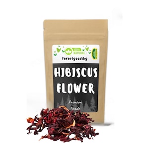 Organic Hibiscus Flower,Hibiscus Sabdariffa,Dried Herbal Tea,Pure Hibiscus Flower Tea,Loose Leaf Organic Hibiscus Tea,Roselle petals