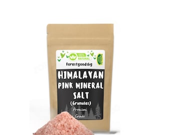 Roze Himalayazoutkorrels | Grof gastronomisch zout | Afwerkingszout koken | Mineraalrijk keukenzout |  Zelfgemaakte bodyscrub | biologisch zout