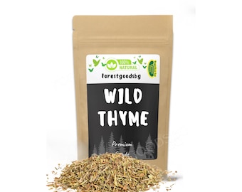 Wild Thyme,Thymus serpyllum,Wildcrafted Wild Thyme,Organic Thymus Serpyllum for Cooking & Tea,Bulgarian Thyme,Dried Wild Thyme Herb