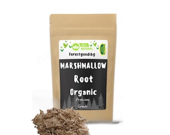 Organic Marshmallow Root,Althaea Officinalis,Dried Herbal Tea,Loose Leaf,Pure Marshmallow Root,Natural Herb for Tea Custom Wellness Blends.