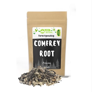 Comfrey Root, Symphytum officinale, Comfrey remedies, comfrey root tea,Dried Herbal Root for Wellness & DIY,Organic Comfrey Root