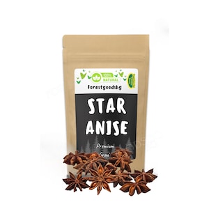 Organic Star Anise,Illicium verum,Whole Anise Stars for Cooking & Teas,anise star,Star anise cooking,Anise for teas,Whole star anise