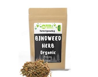 Organiczne zioło powoju polnego - Convolvulus Arvensis - naturalne luźne liście, zioło do herbat ziołowych, ekologiczne i zrównoważone