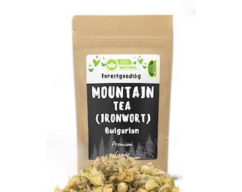 Organic Bulgarian Mountain Tea,Sideritis Scardica (Ironwort),Herbal Tea for Wellness,Sideritis herbal tea,Herbal tea remedies,ironwort welln
