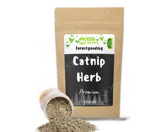 Organic Catnip Herb (Nepeta cataria) – Calming Feline Fun & Human Wellness Herb ,cat toys, cat enrichment, calming catnip, organic catnip
