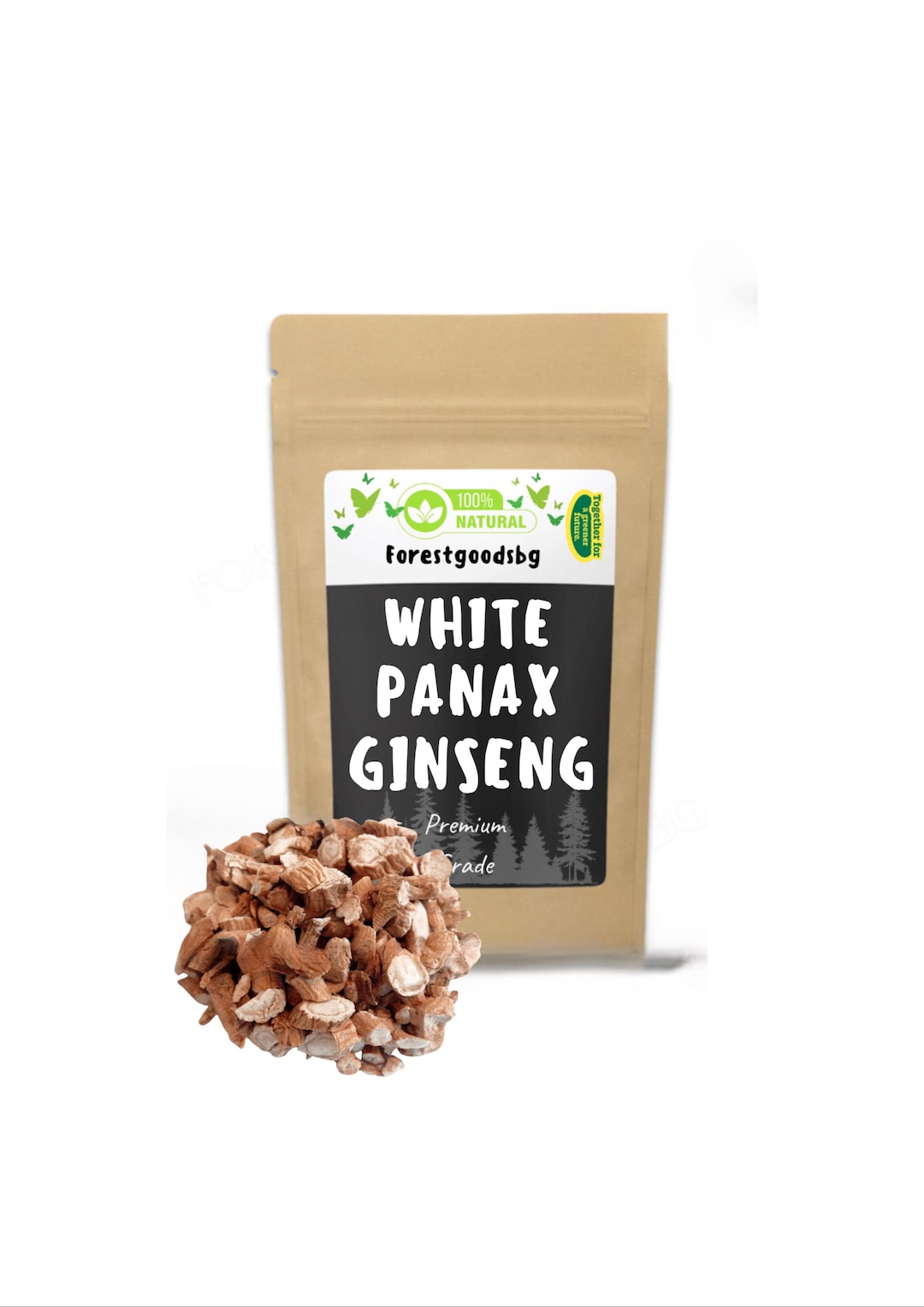 Organic White Panax Ginseng,white Panax Ginseng Root,herbal Wellness ...