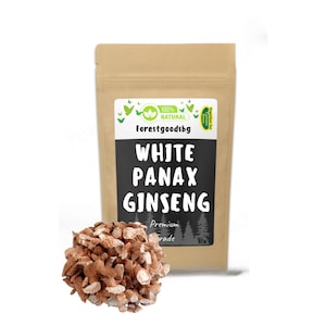Organic White Panax Ginseng Root: Herbal Tea Remedy