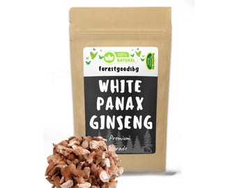 Organic White Panax Ginseng Root: Herbal Tea Remedy