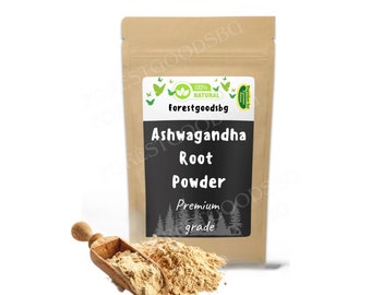 Ashwagandha Root-Powder|Indisk Ginseng|Withania Somnifera|Ashwagandha Powder| Withania|Ashwagandha-pulver|pulver-rot|ört örter