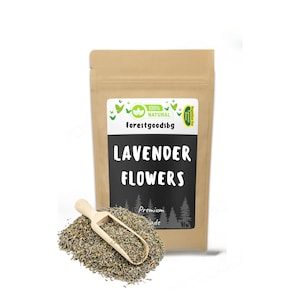 Fiori di lavanda - Lavandula Angustifolia essiccata, aromaterapia, artigianato e arredamento per la casa, fragranze naturali, rilassamento, rimedio, boccioli di lavanda essiccati
