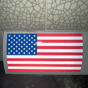 American Flag, Reflective American Flag, Sticker, Reflective Car Window Sticker, Reflective Car Decal, American Flag