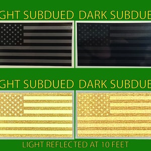Subdued American Flag, Reflective American Flag, Sticker, Reflective Car Window Sticker, Reflective Car Decal, American Flag, Subdued