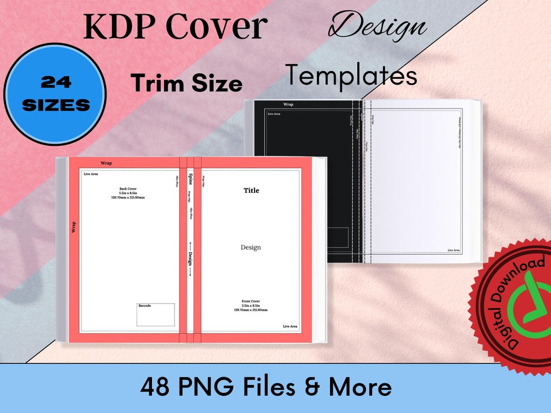 KDP Trim Size Templates for Book Cover Design Etsy KDP Trim Size Templates for Book Cover Design Etsy