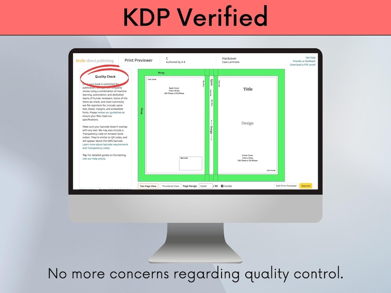 Book Design Trim Size Templates by KDP Standards. Amazon KDP Etsy