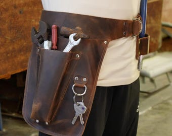 Cinturón de herramientas de cuero personalizado, bolsa de herramientas de florista, bolsa de herramientas de carpintero, cinturones de herramientas de cuero para hombres y mujeres, cinturón de herramientas de electricista de carpintero