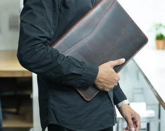Personalized Leather Portfolio: Business Padfolio Organizer Corporate Gift