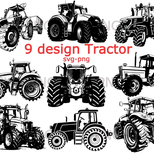 Tractor svg,Tractor Silhouette, Giant Tractor SVG, Farm Tractor SVG Cut File, Farm life SVG, Cricut Cut Files