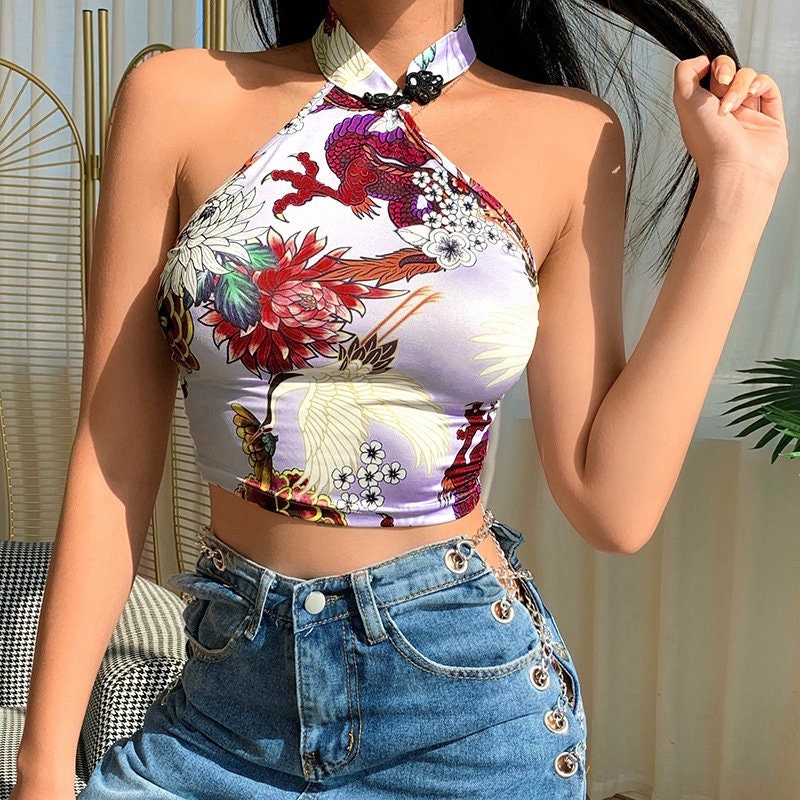Rapcopter y2k Floral Lace Crop Top White Knitted O Neck Basic Casual T  Shirt Women Chic