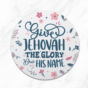 2025 Yeartext | Psalm 96:8 | Printable Digital Sticker Set | 2&quot;x2&quot; | 3&quot;x3&quot;