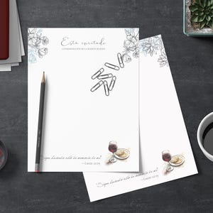 Papel para Cartas de los Testigos de Jehová | Conmemoracion de la muerte de Cristo JW | Invitación de la Conmemoracion | Imprimible