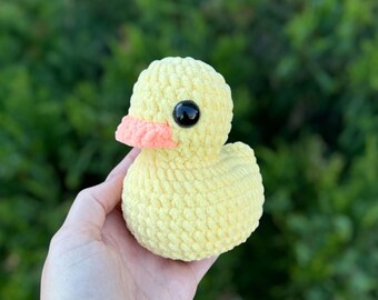 Crochet Duck Plushie – Handmade, Market Best Seller!