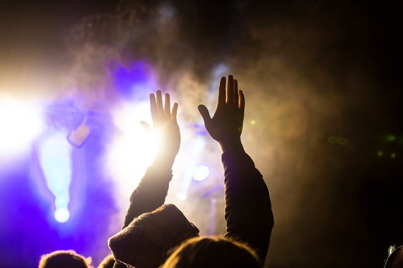 Hands in the Air Rave Photo Ravers Wall Art Dance Music - Etsy